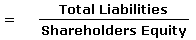 Debt/Equity Ratio